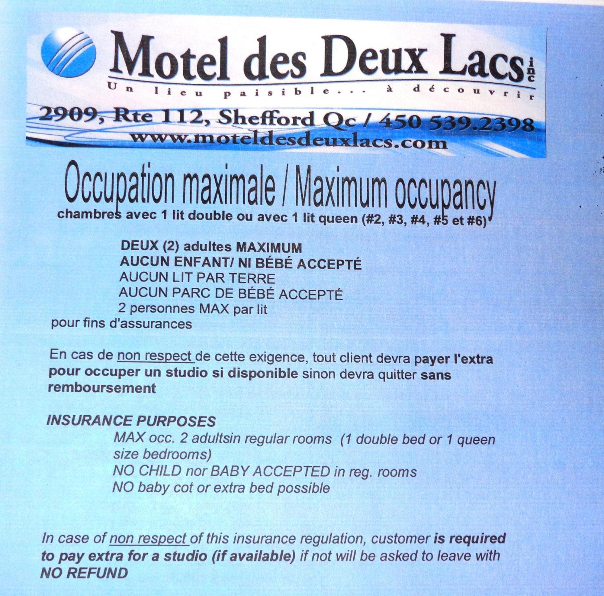 Motel Des Deux Lacs Waterloo Phòng bức ảnh